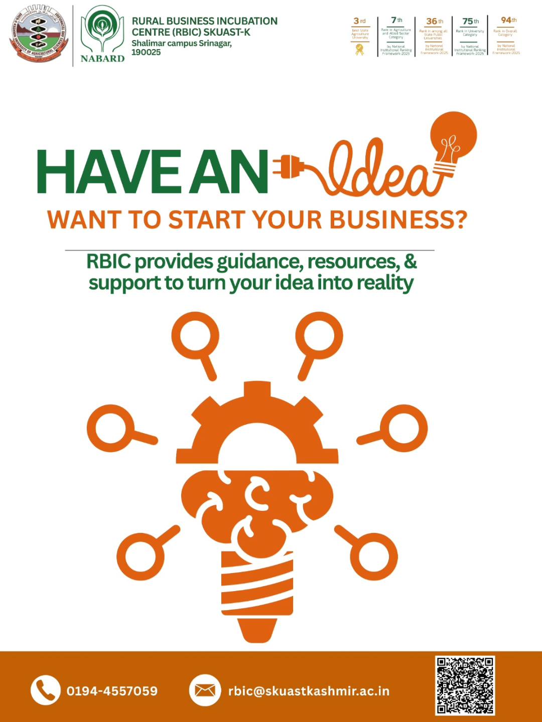 Rural Business Incubation Centre - RBIC | Srinagar