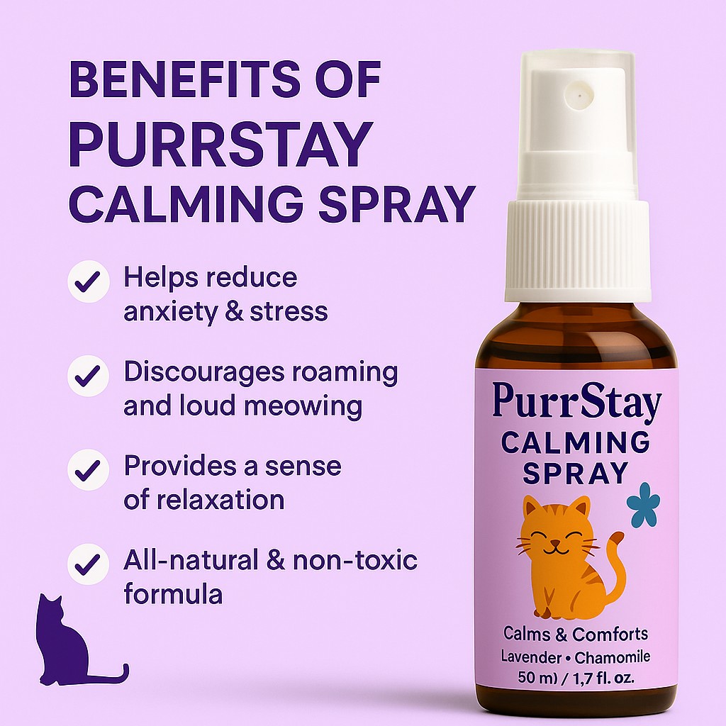 Picture of PurrStay Calming Spray - Natural Stress Relief for Cats