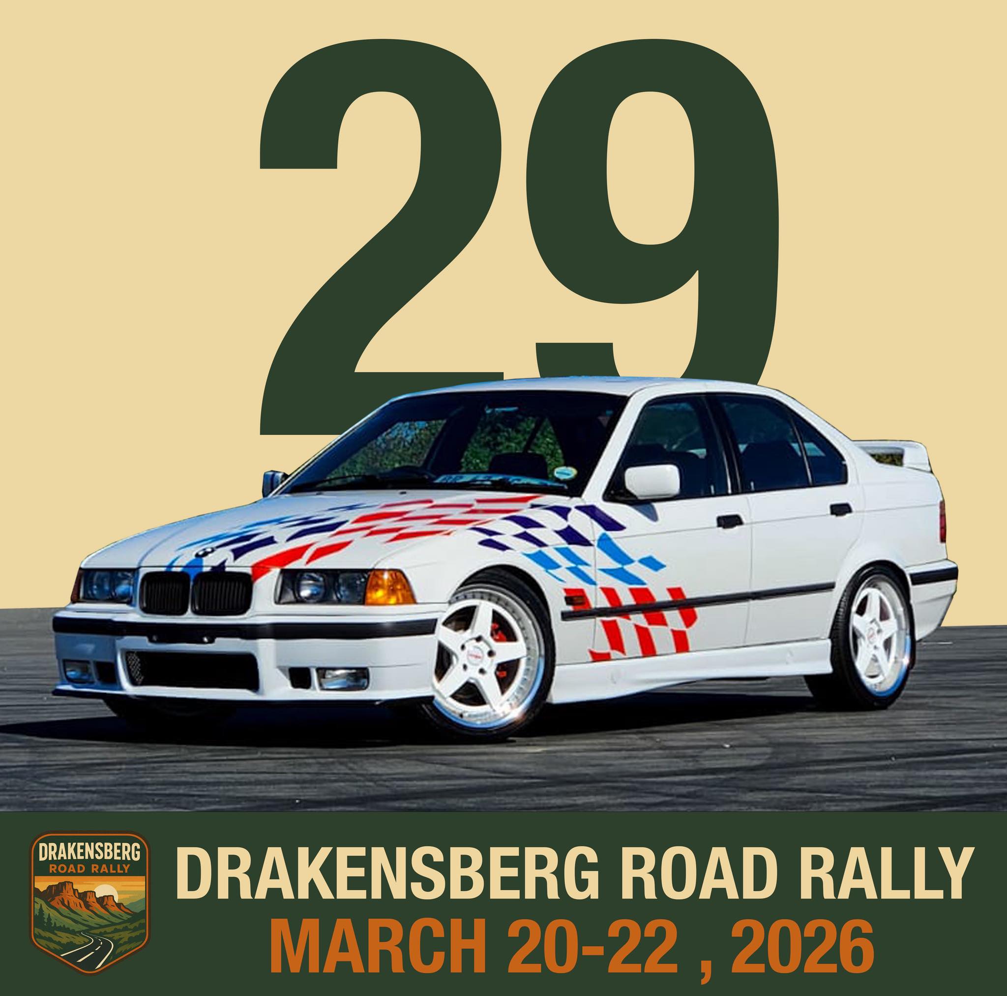 Drakensberg - Our first BMW E36 entry is car #29, a white BMW E36 328i ...