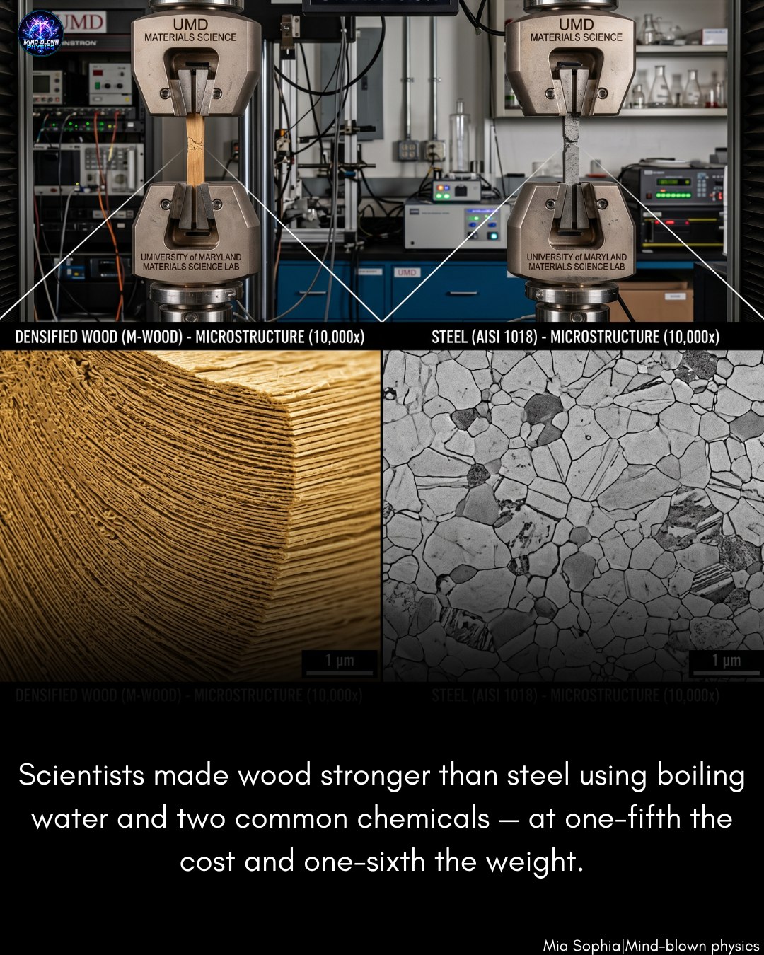 Sustainable density with wood and less steel