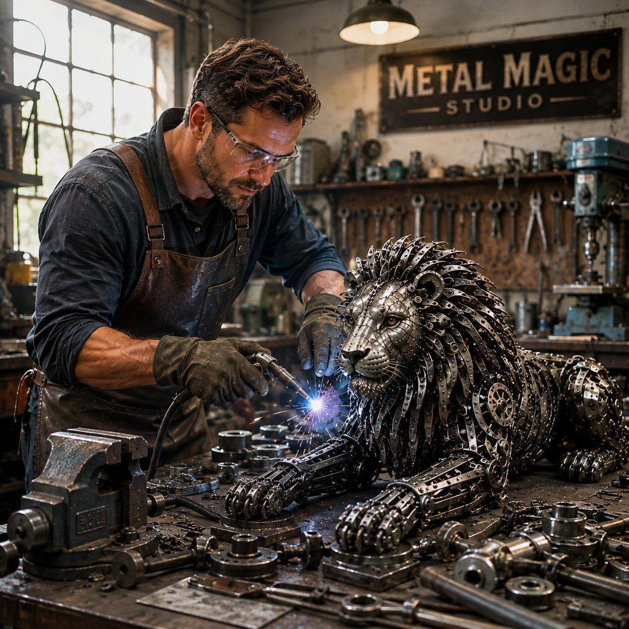 🔩🚴⚙️ From Scrap Metal to Masterpiece! ♻️ Watch a skilled craftsman ...