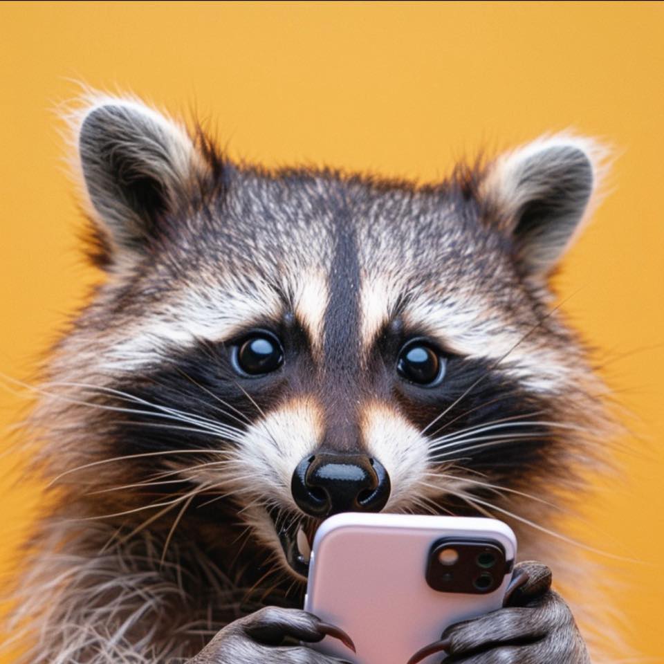 Raccoon stole my iPhone