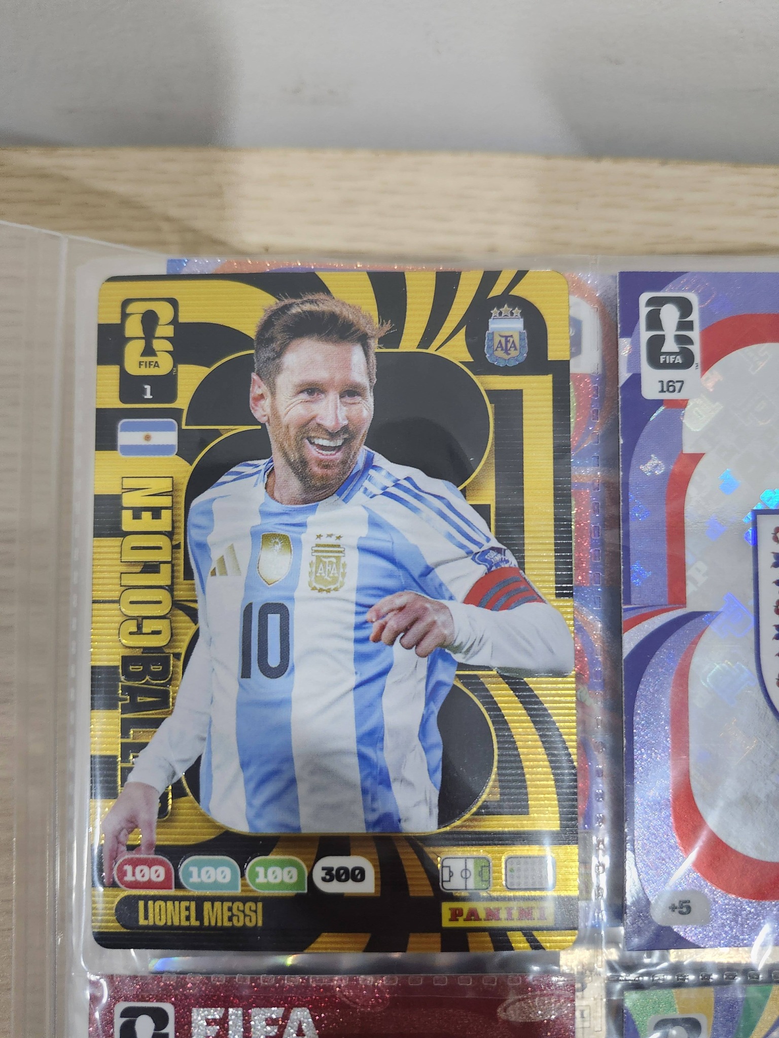 Messi FIFA world cup ssp golden baller～~ xl card