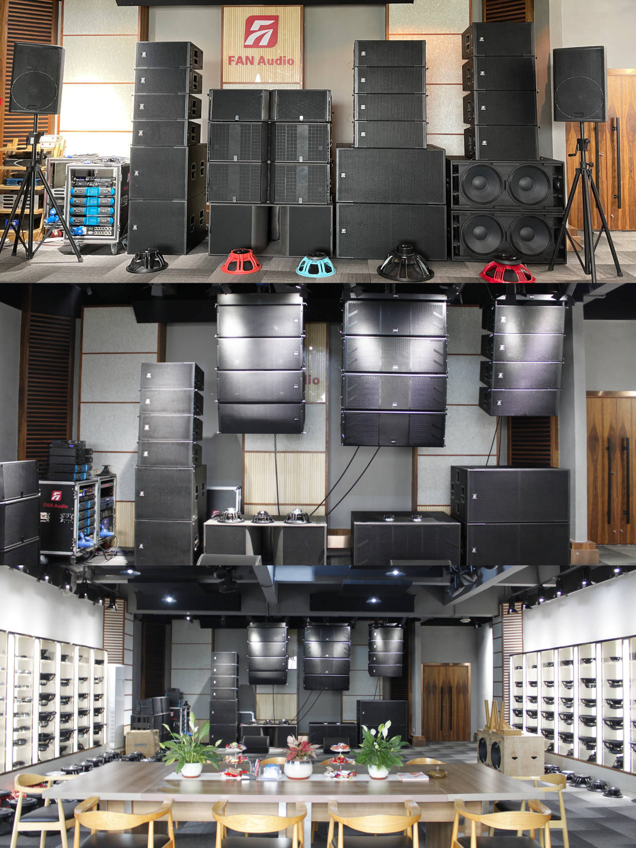 Line array in China-FAN AV Style Stage