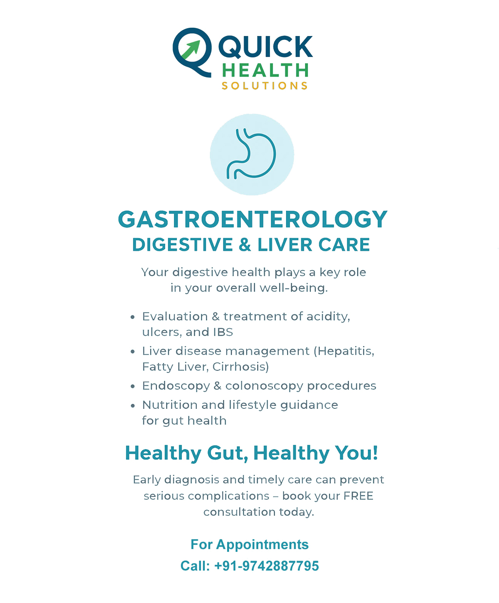 Your digestive health matters! 🌿... - Quick Health Solutions | Facebook