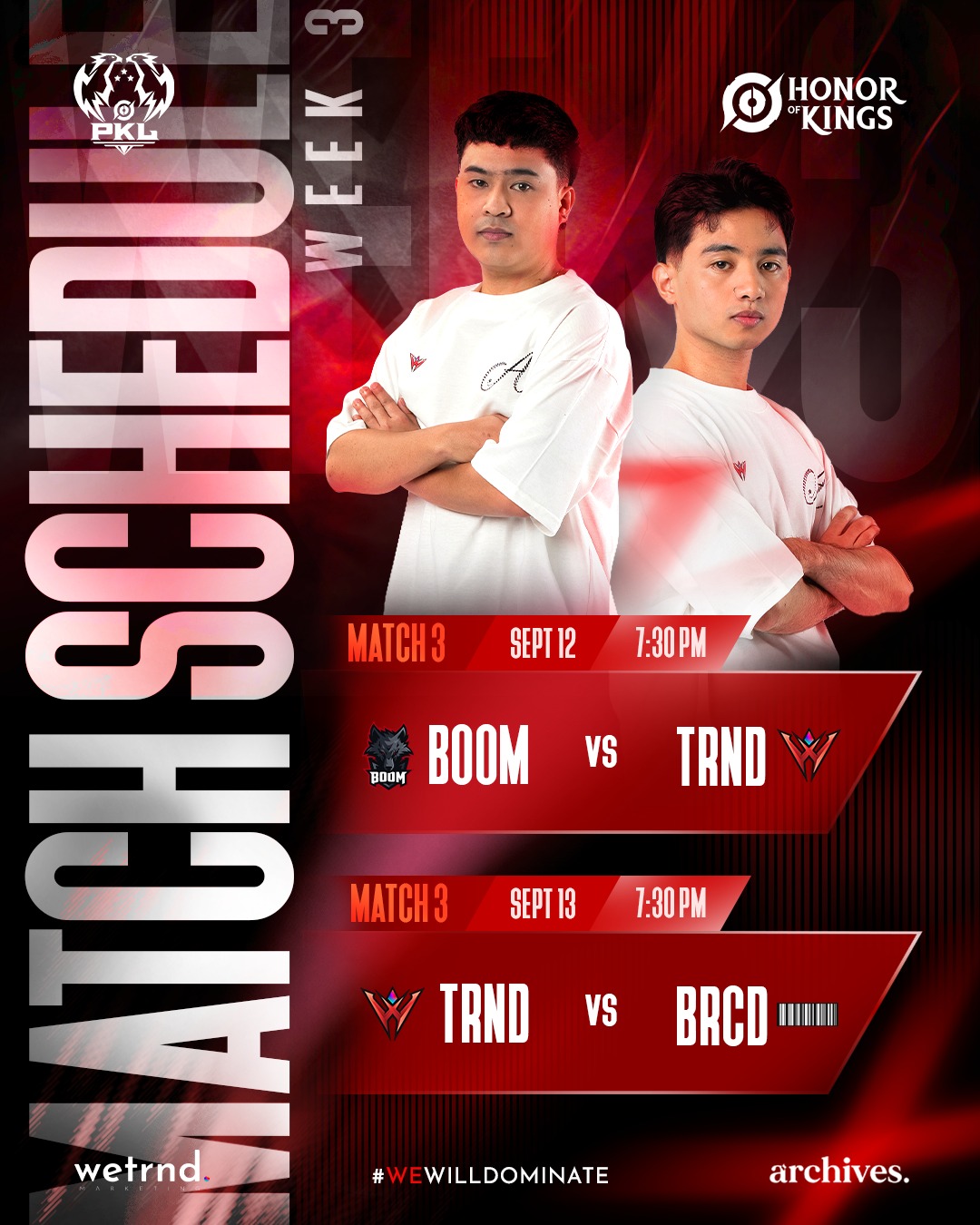 wetrnd. Esports - GAME DAY FANGS! 🔥 The DOMINATE 'EM ALL... | Facebook
