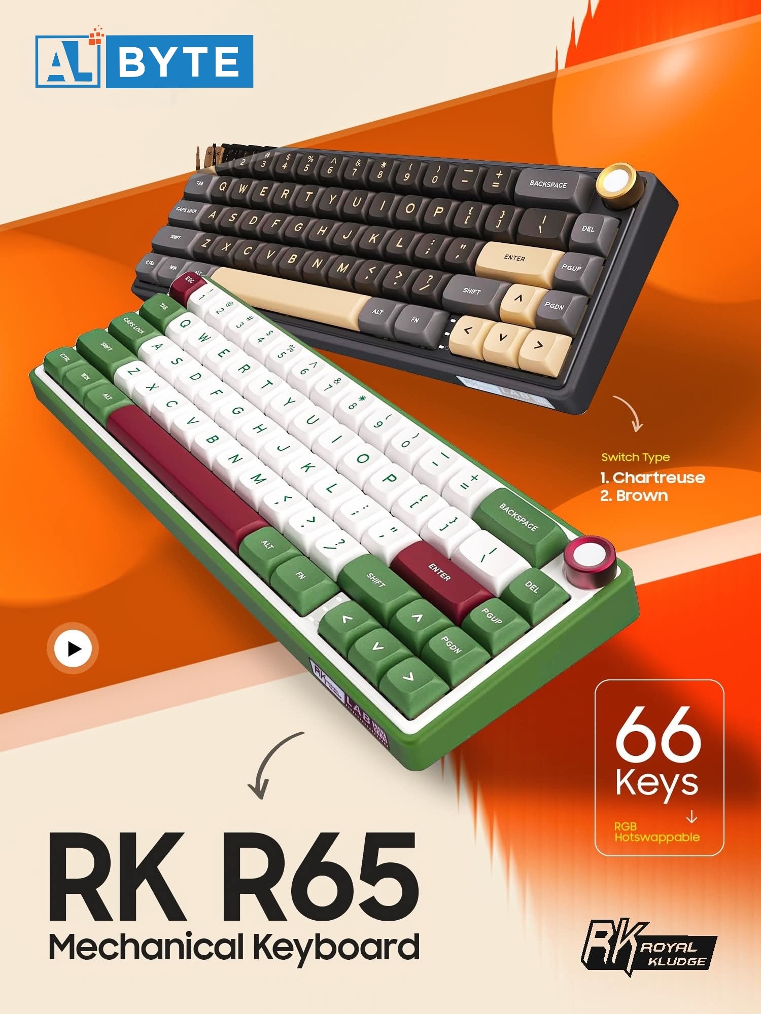 AL - ⌨️ Royal Kludge RK R65 – Compact Form, Premium Feel! Designed for ...