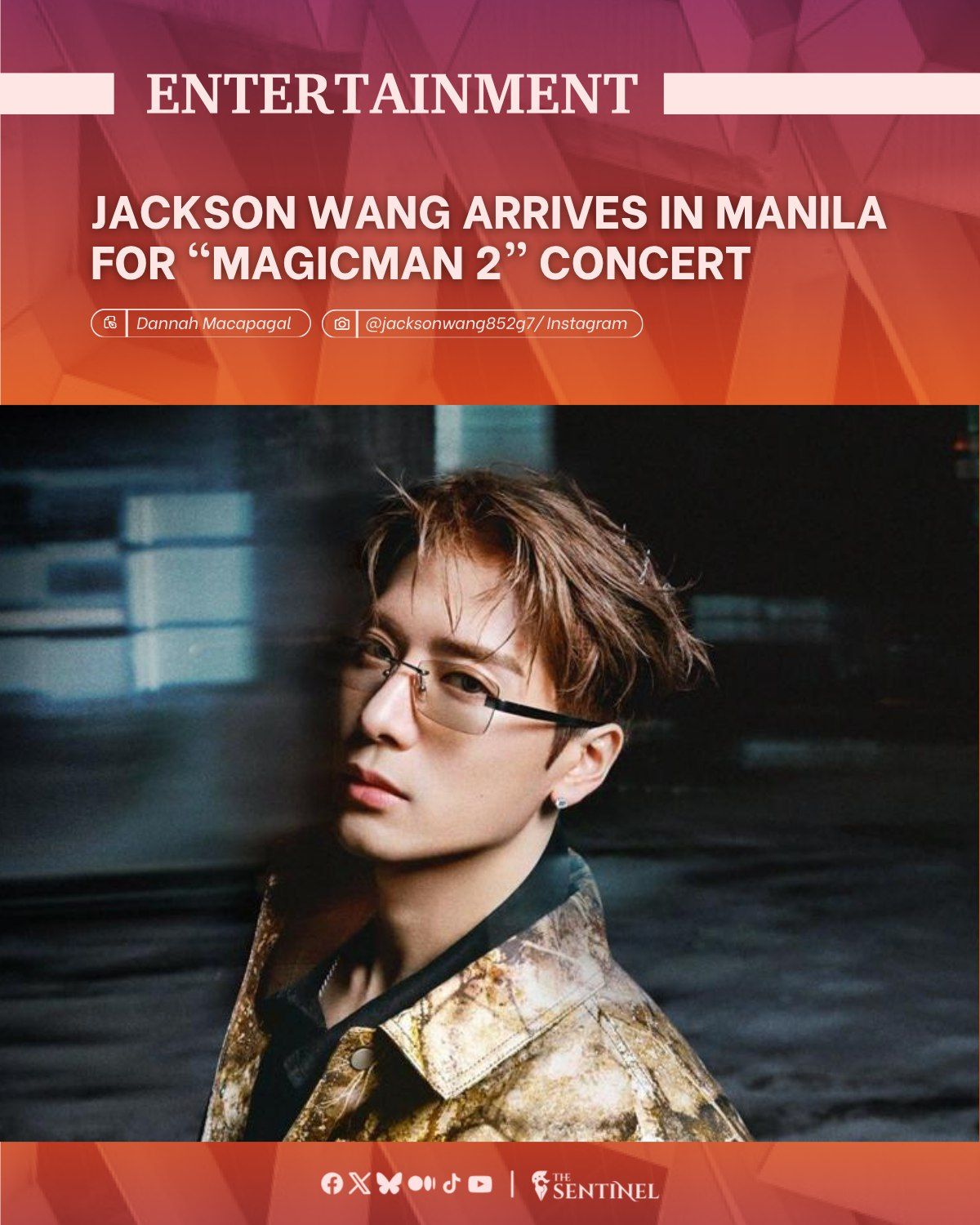 The Sentinel - Jackson Wang is back in the Philippines! The rapper ...