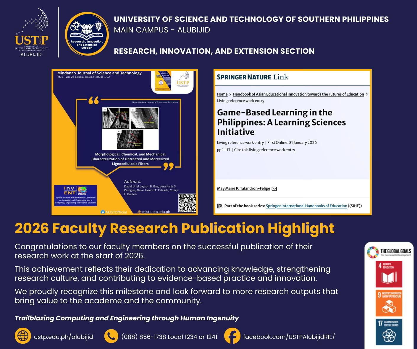 𝟮𝟬𝟮𝟲 𝗙𝗮𝗰𝘂𝗹𝘁𝘆 𝗥𝗲𝘀𝗲𝗮𝗿𝗰𝗵 𝗣𝘂𝗯𝗹𝗶𝗰𝗮𝘁𝗶𝗼𝗻 𝗛𝗶𝗴𝗵𝗹𝗶𝗴𝗵𝘁 Congratulations to our ...