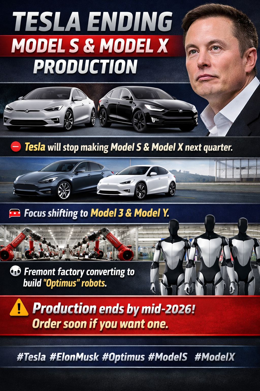 Reasons behind Tesla ending production of some models