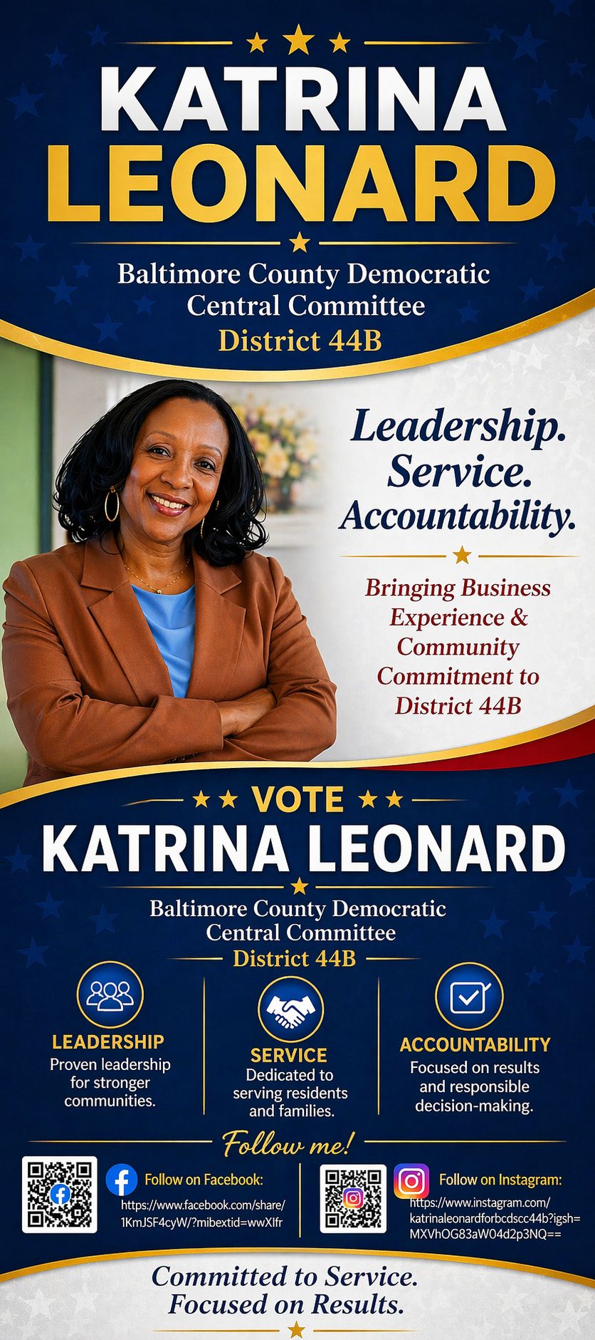 Katrina for Baltimore County Democratic State Central Committee