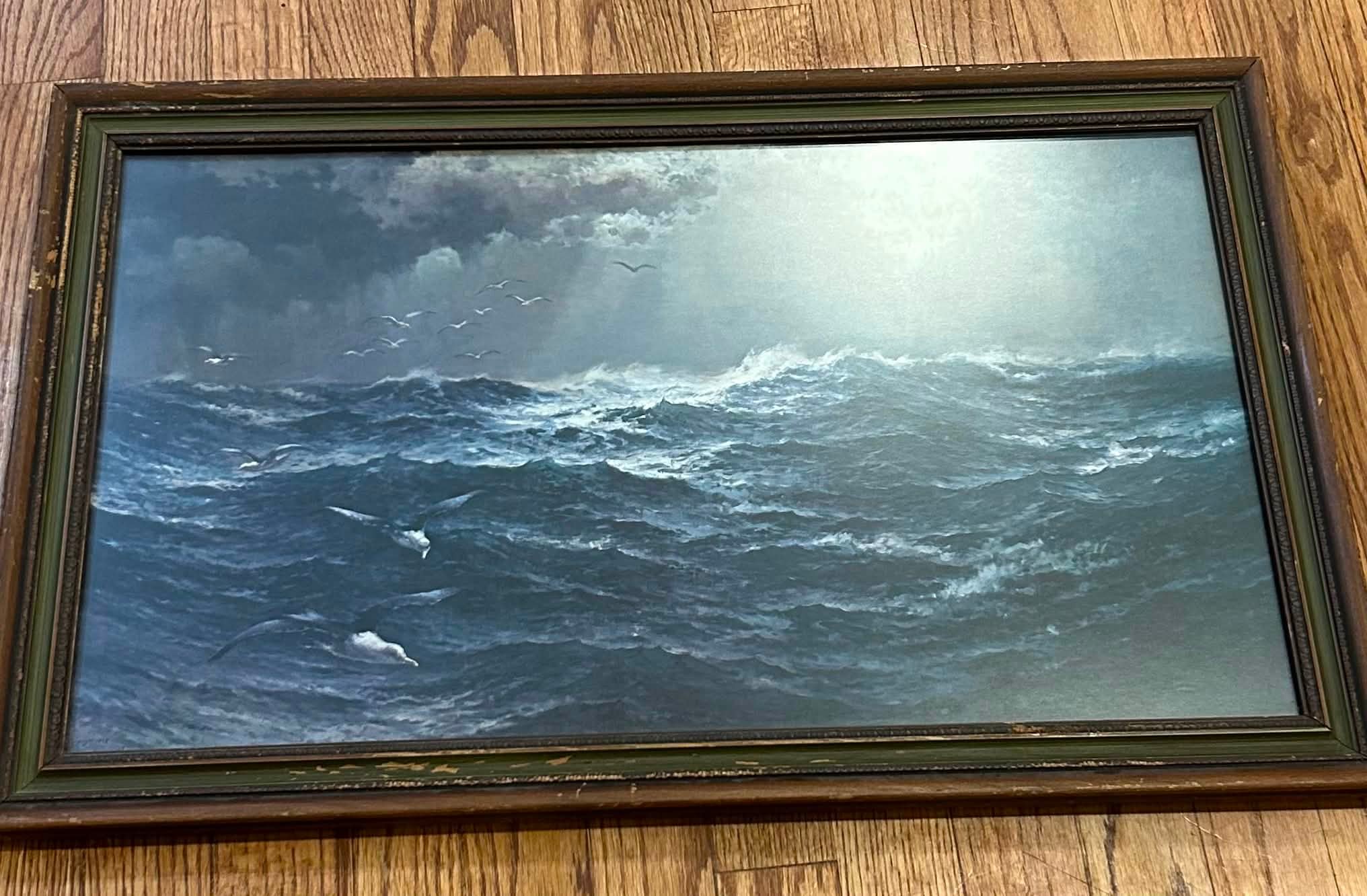What is the value of a 16x26 print of a Naval Academy artwork?