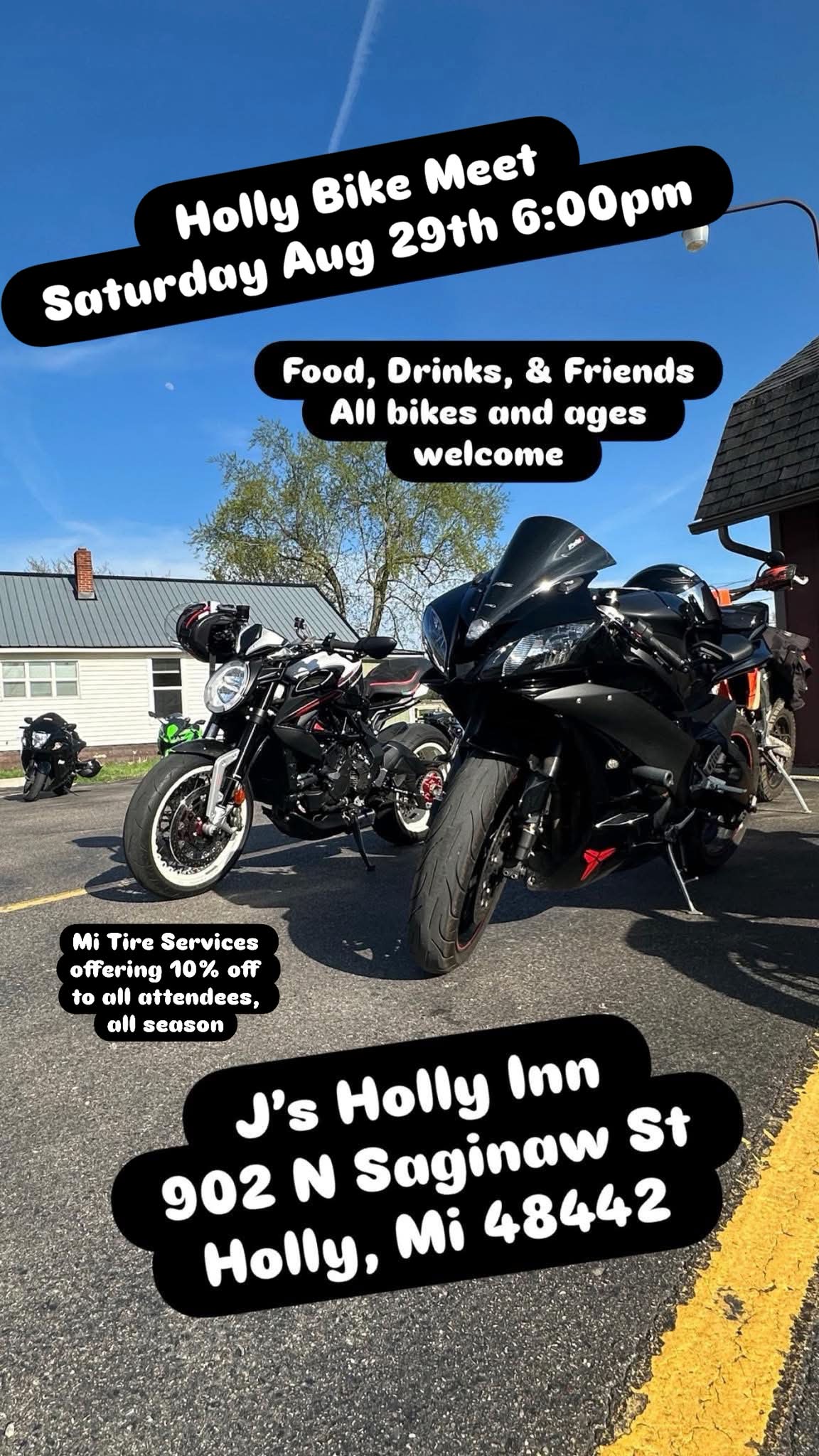 Bike nights will now be held on the last Saturday of every single