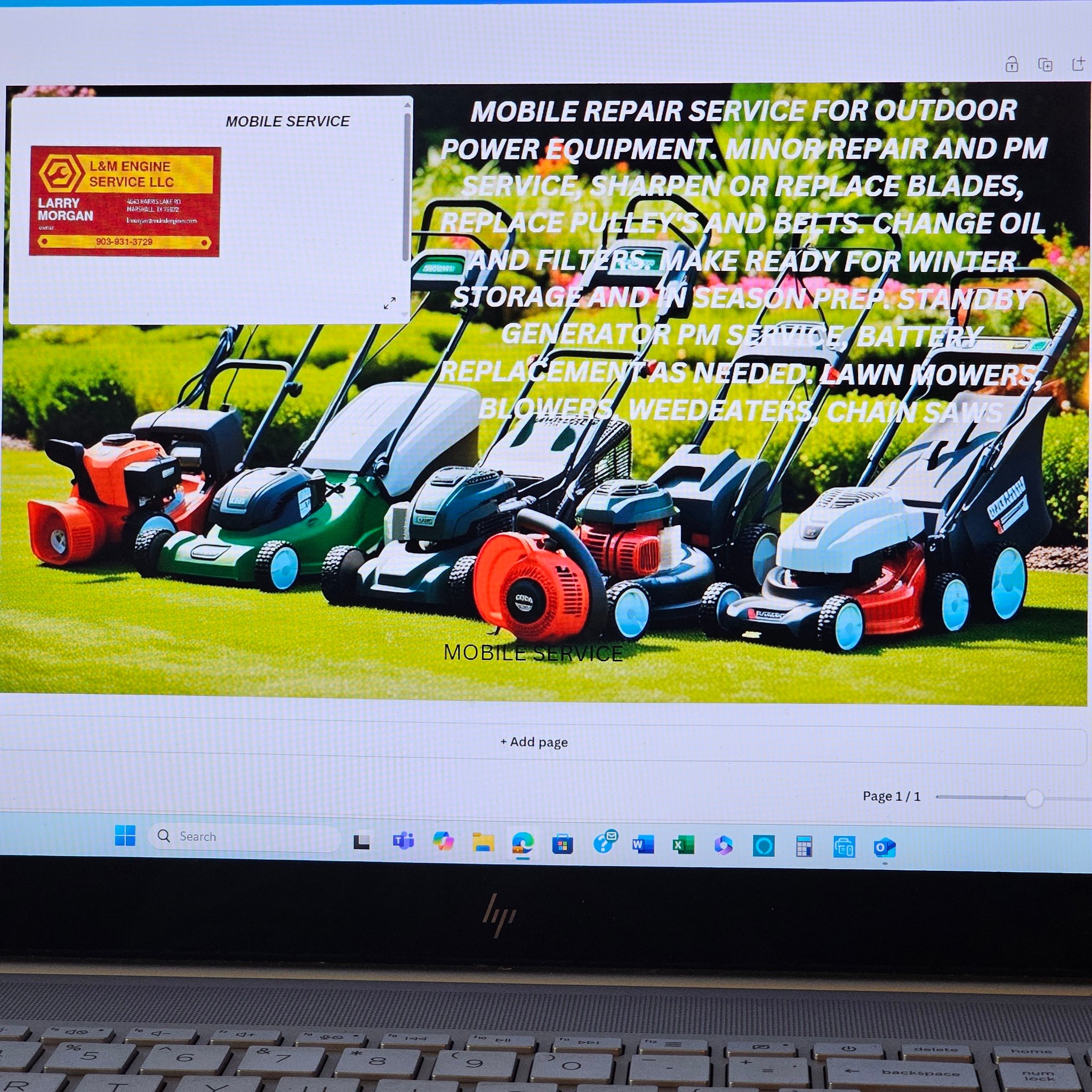 HSC Small... - HSC Small Engine Repair & Maintenance LLC