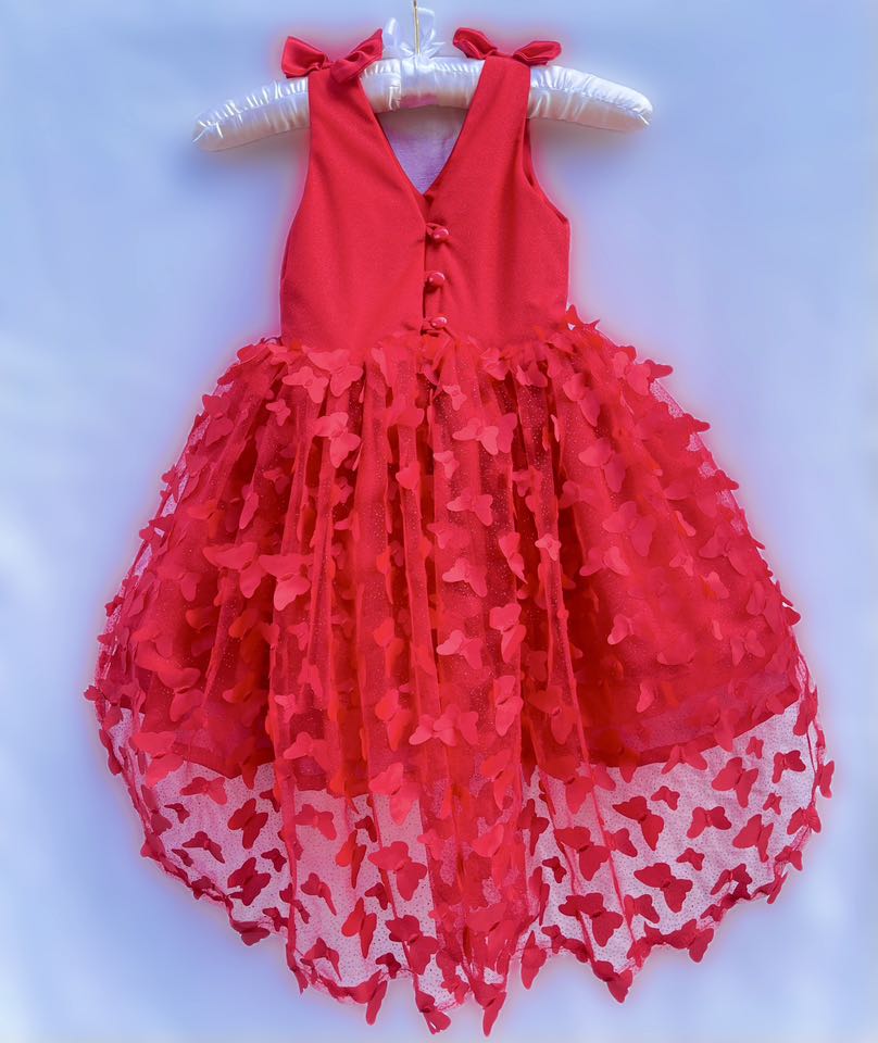 open lace back dress 100% Cashmere Scarf Primrose Red Floral by Chan Luu
