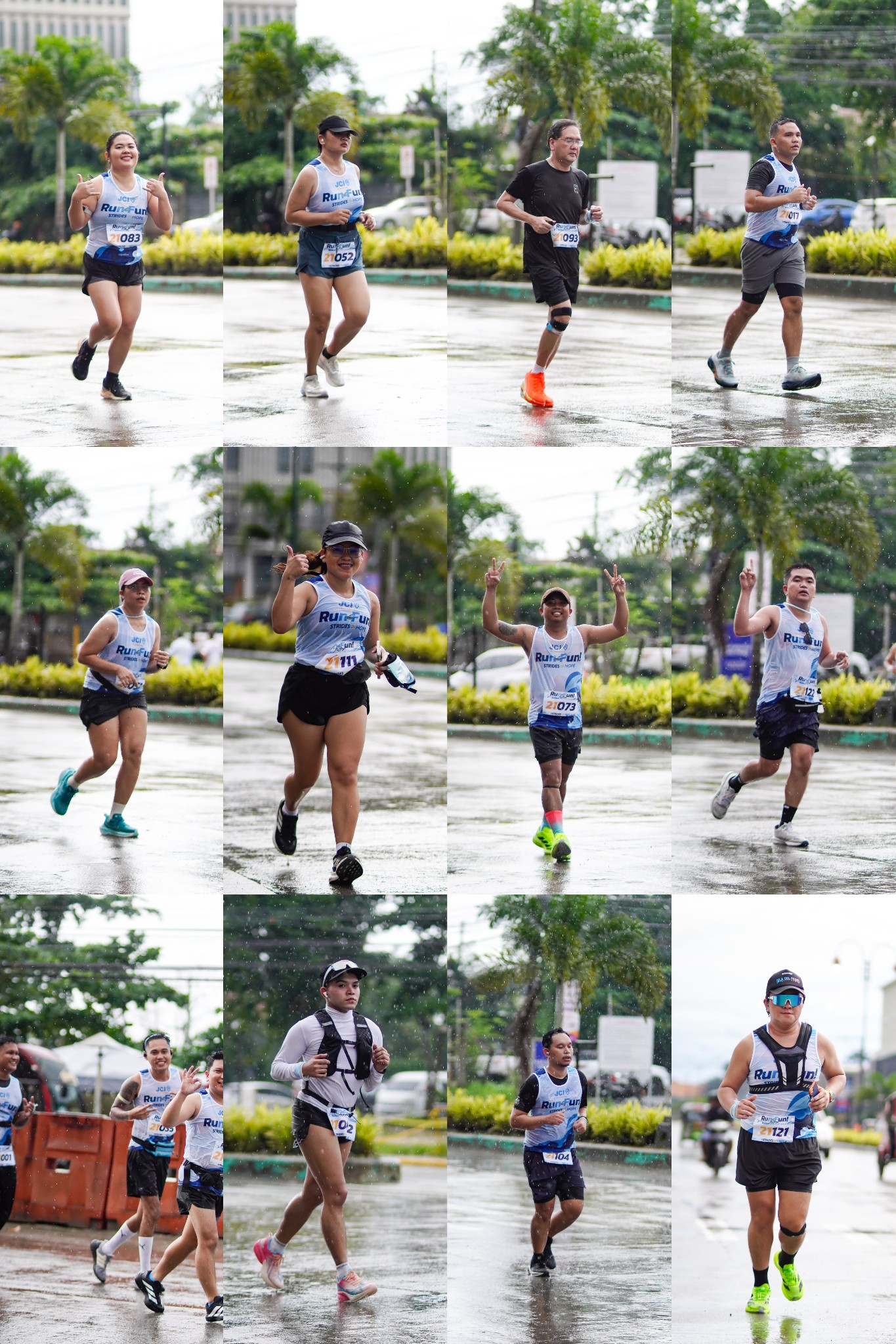 Sano - Admiring these runners for pushing through despite the heavy ...