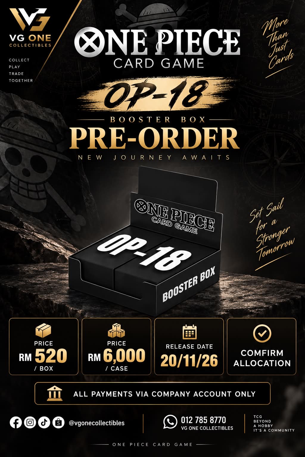 🔥 OP-18 PRE-ORDER IS NOW OPEN! 🔥 🏴‍☠️ ONE PIECE CARD GAME