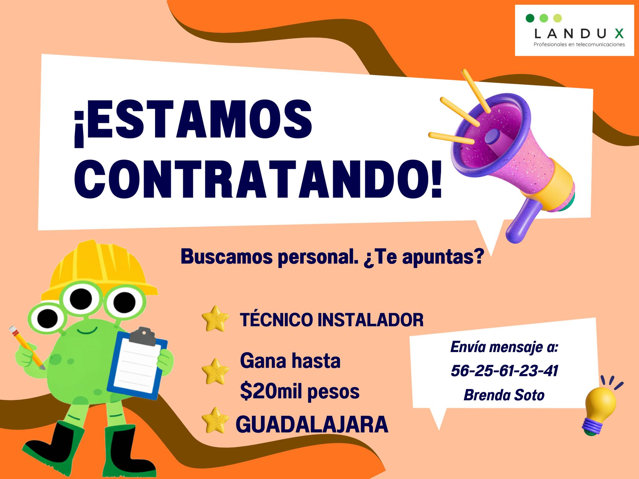 EMPLEO PARA INSTALADORES DE FIBRA ÓPTICA GUADALAJARA | SOLICITO TÉCNICO ...