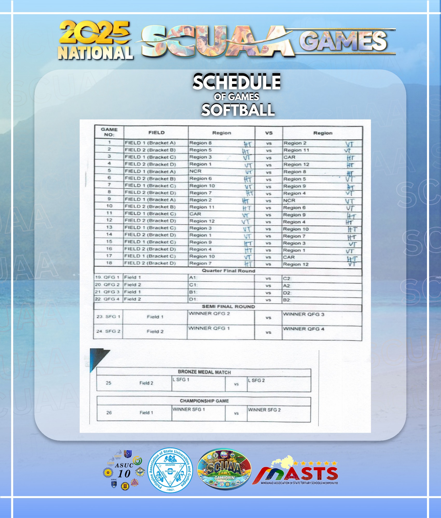 2025 SCUAA National Games... - 2025 SCUAA National Games