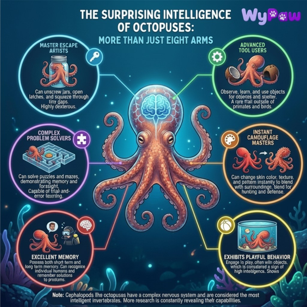 WyPaw - 🐙🤯 Did You Know? Octopuses Are the Ocean's... | Facebook