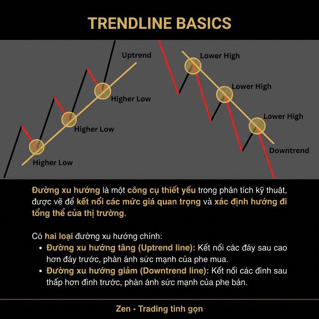 Zen - ĐƯỜNG XU HƯỚNG (Trendline Basics) Bản chất Trendline không phải ...