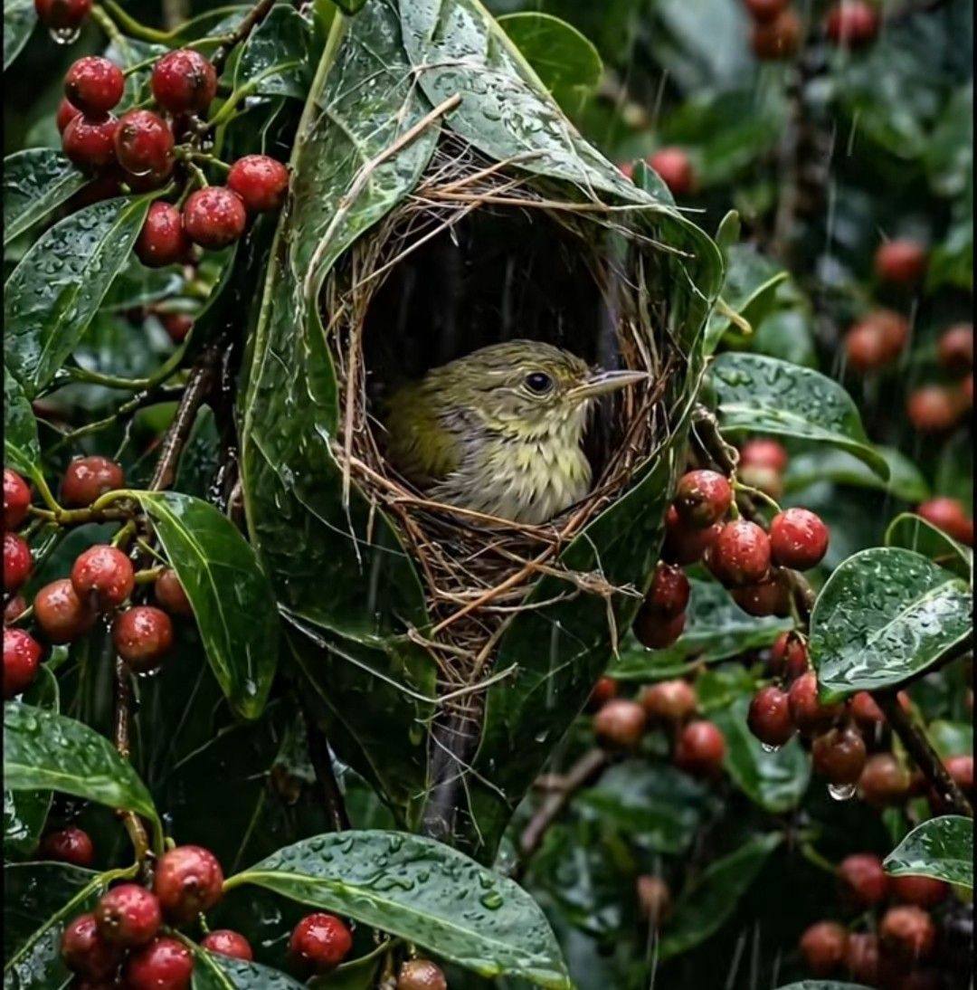 Tailor bird is a genius Architecture 🌿🍀 #tailorbird #nestmaking # ...