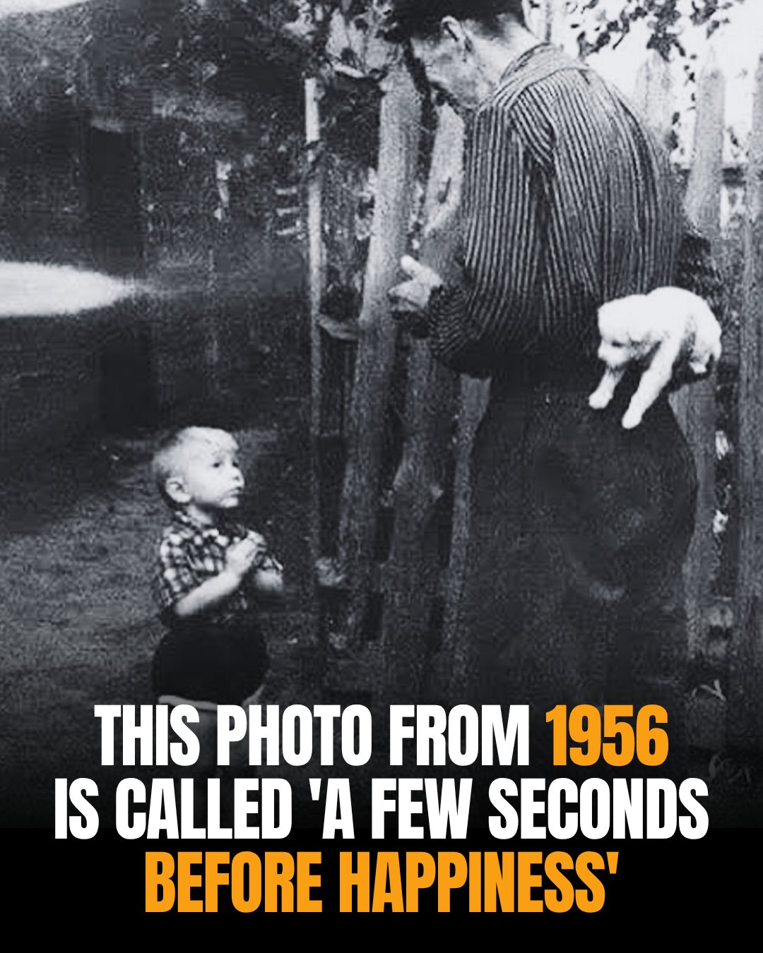 A Few Seconds Before Happiness, photographed in 1956, perfectly