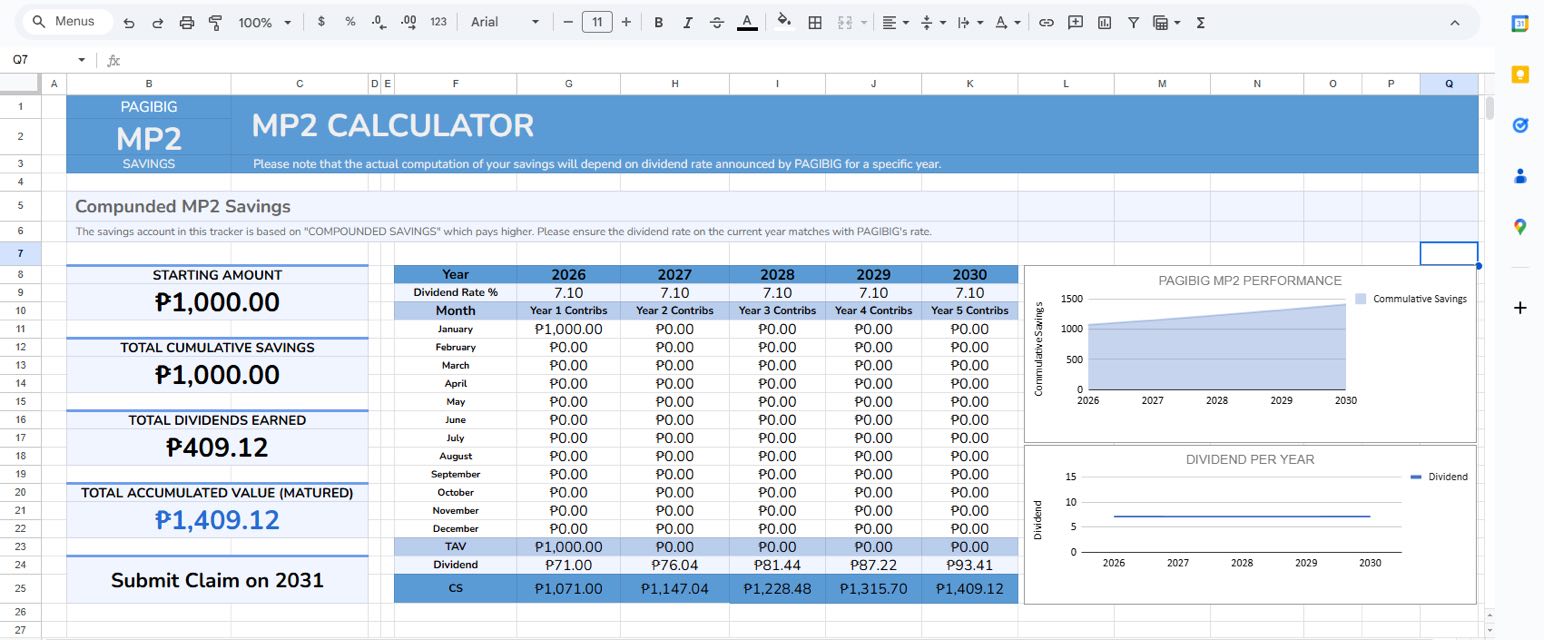Customizable MP2 calculator ba kamo?😁📊 | Facebook