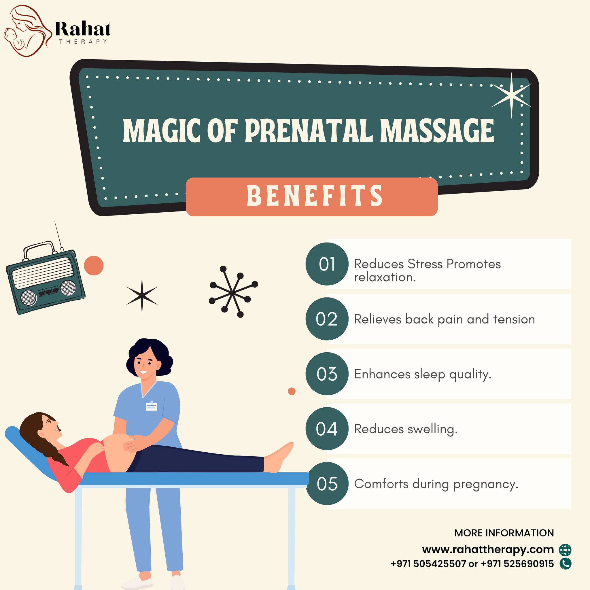 Rahat - Did you know? Prenatal massage can help reduce stress, decrease ...