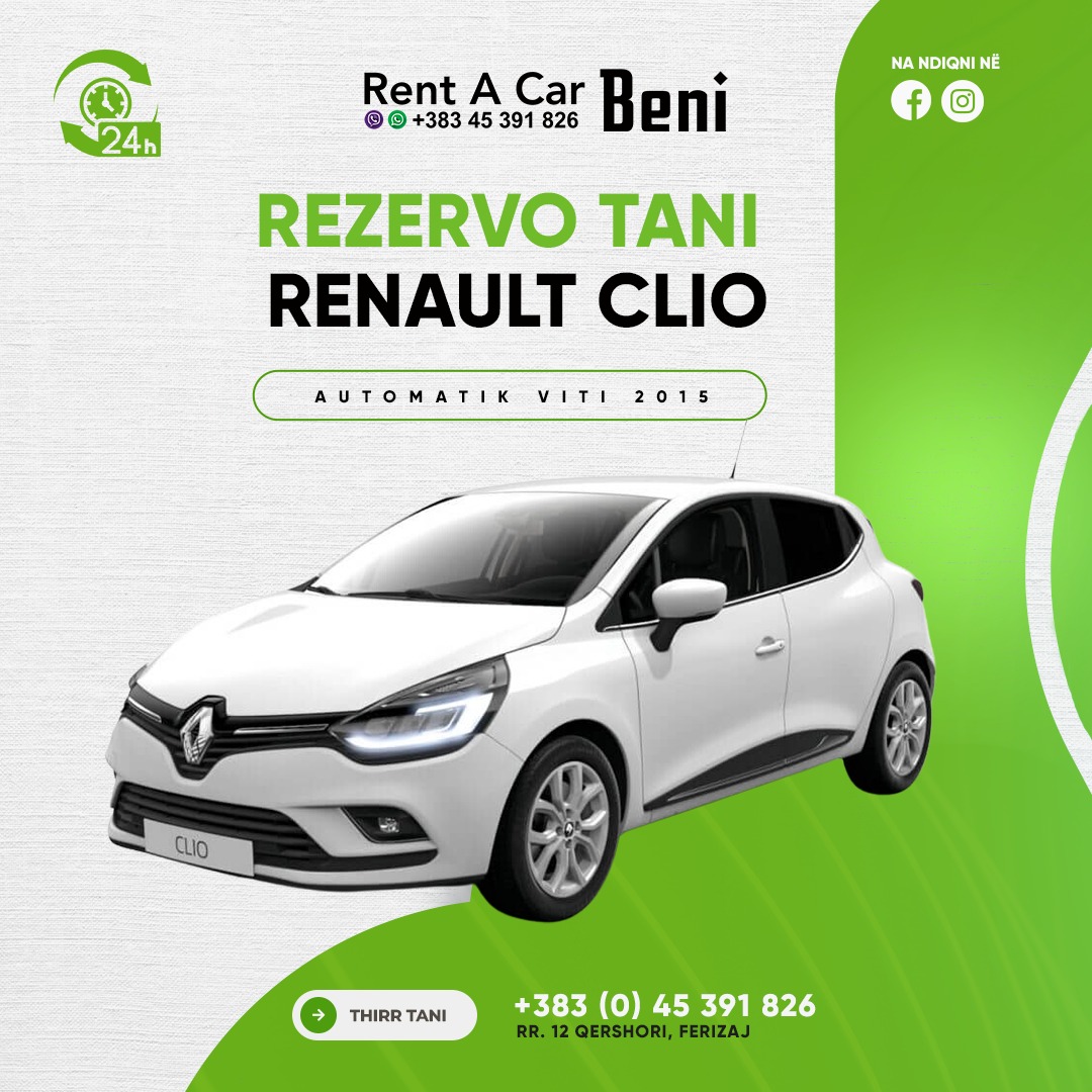 Rent a Car Beni | Ferizaj