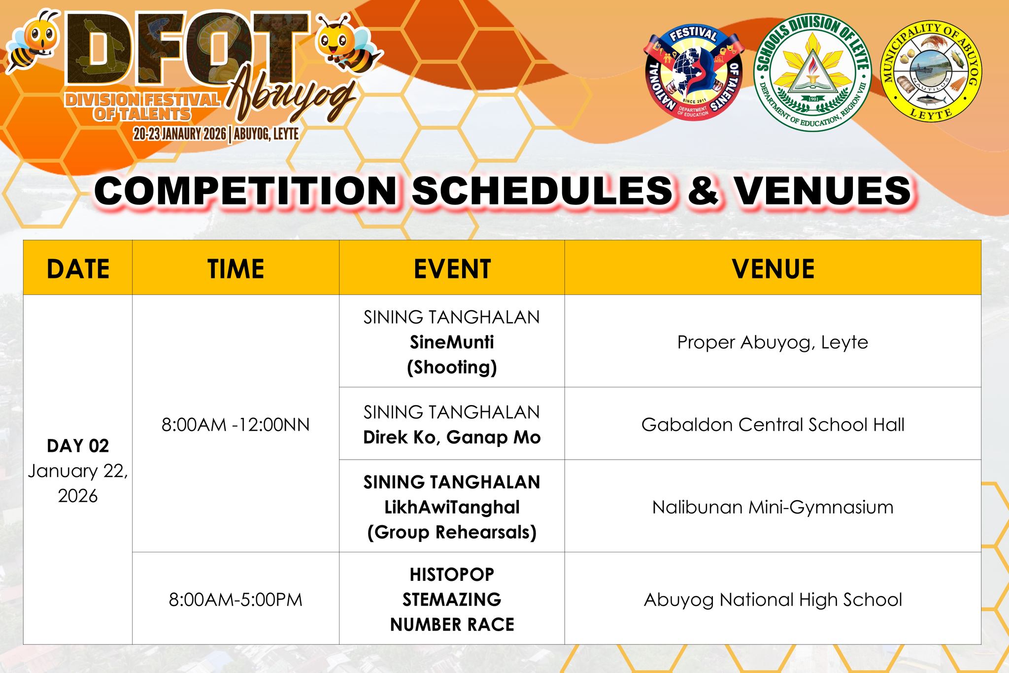 Division... - Division Festival of Talents - DFOT Abuyog