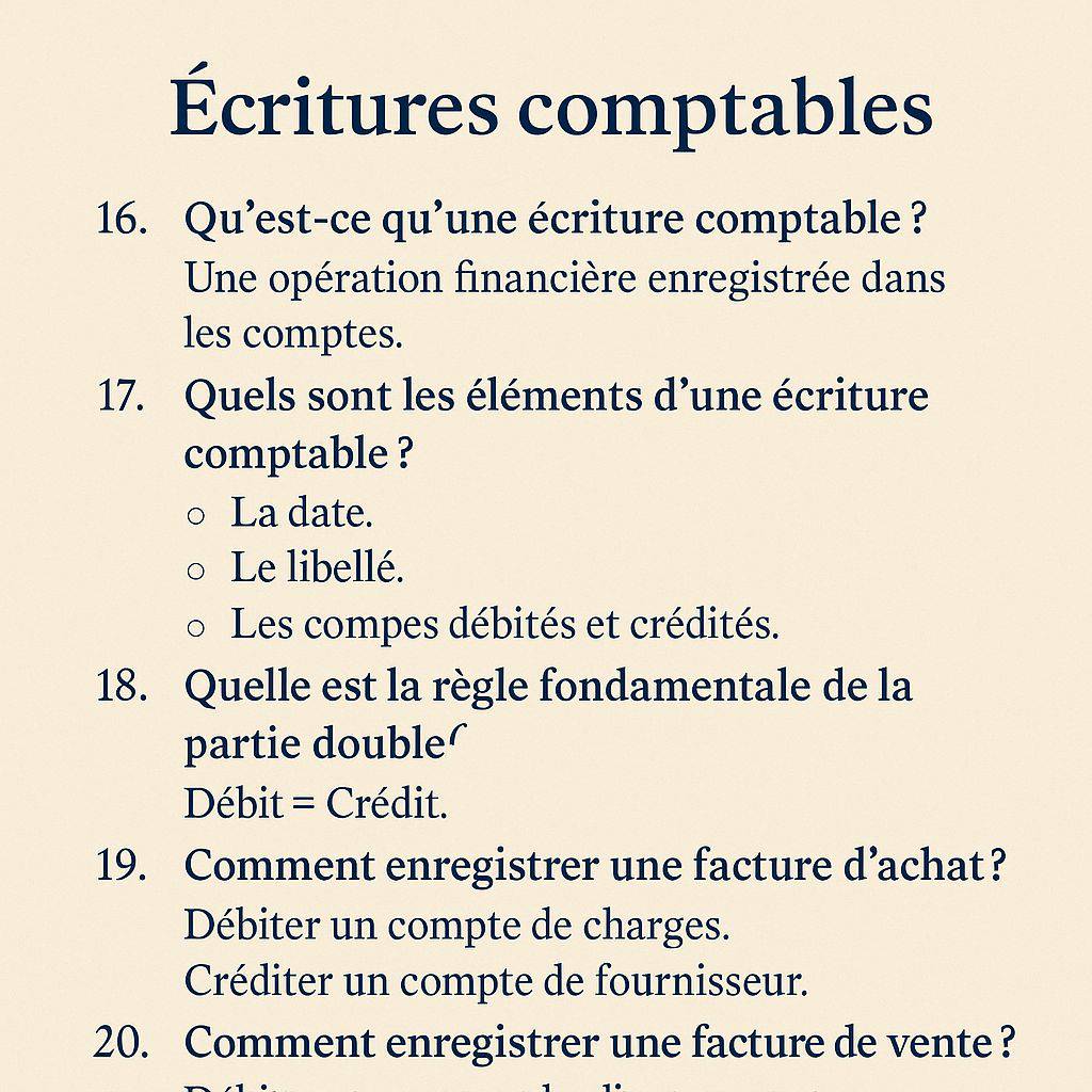Esprit - *📚 Écritures comptables – Notions de base à maîtriser ...