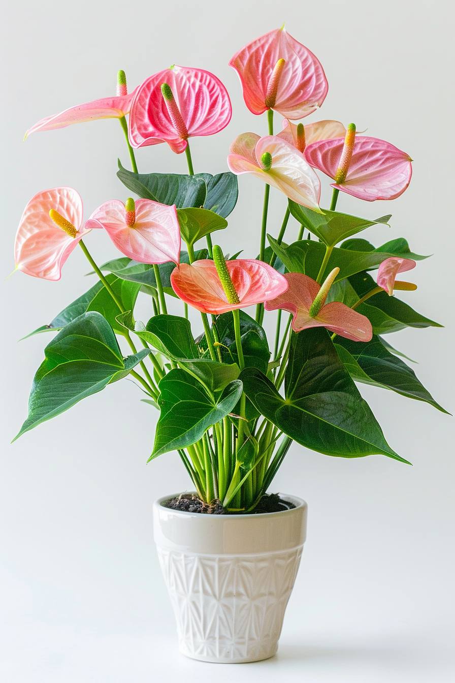 Pink lady anthurium arrangement