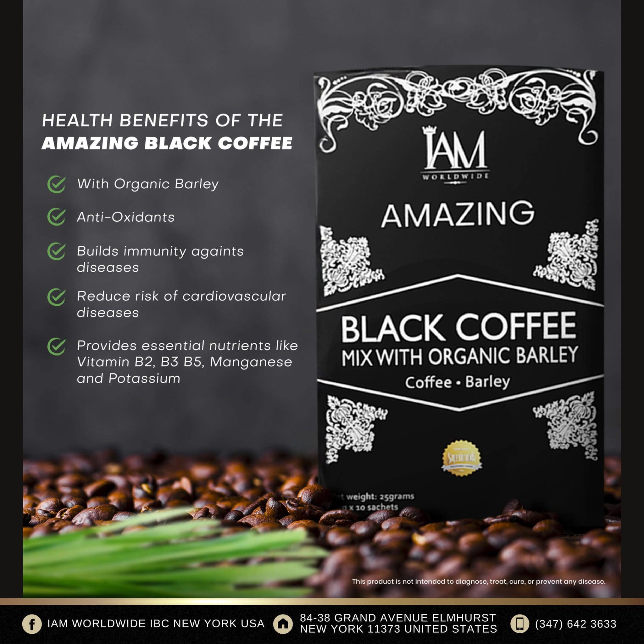 iam worldwide coffee with glutathione ✨ Start your day AMAZING Mix with — your tasty boost and stress buster in one cup! ☕ Packed with Glutathione, it helps combat oxidative stress and inflammation, keeping Oily Skin