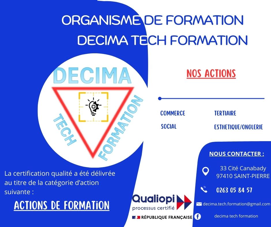 Decima TECH Formation | Saint-Pierre Réunion