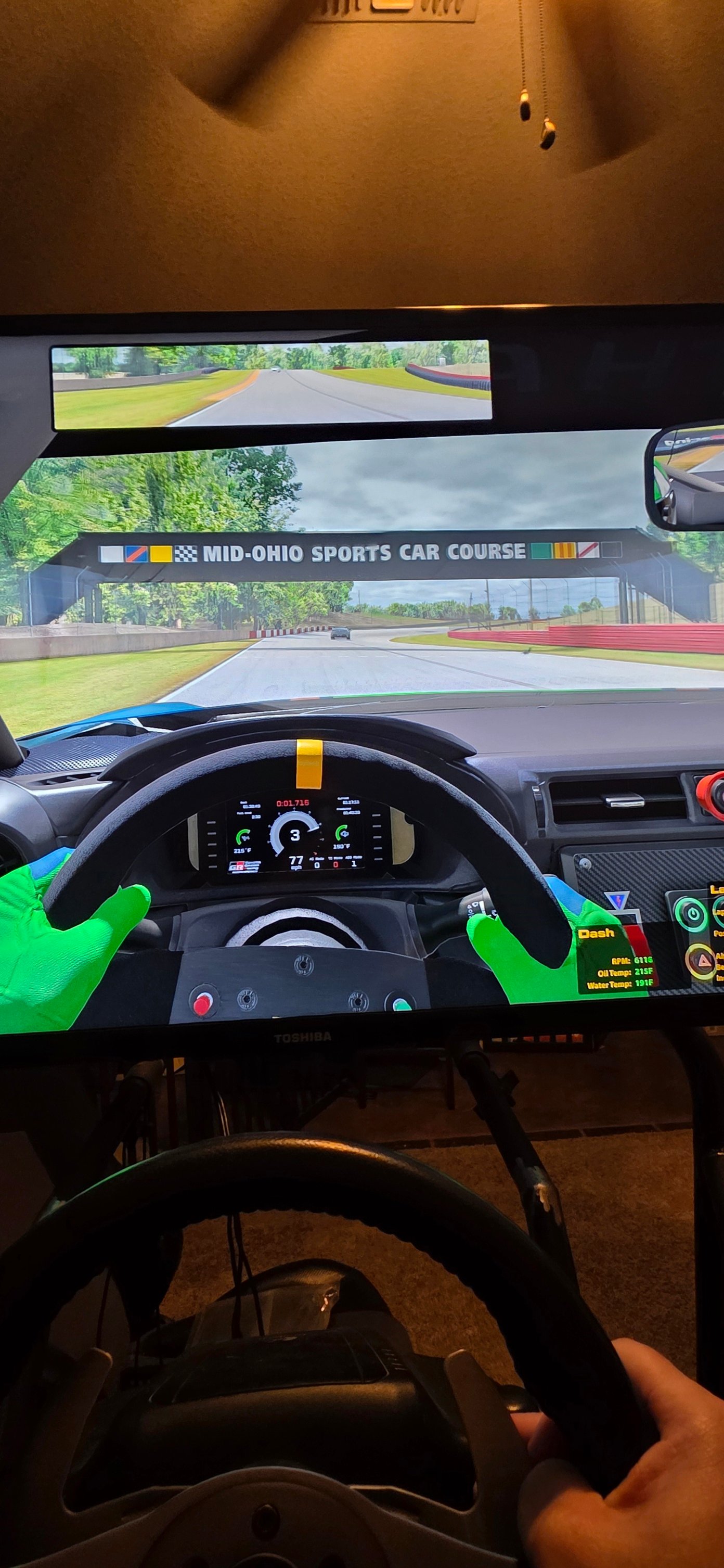 Sean - Getting some sim time in on iRacing as I get ready to go racing ...