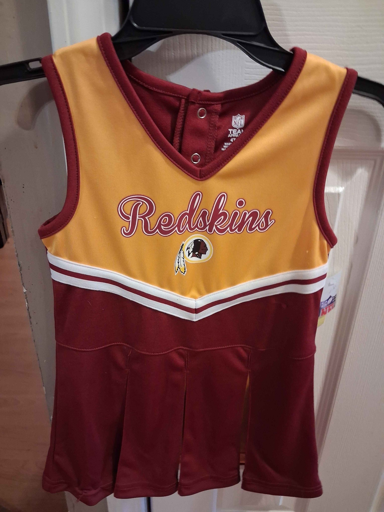 redskins jersey dress Girls size 4T 