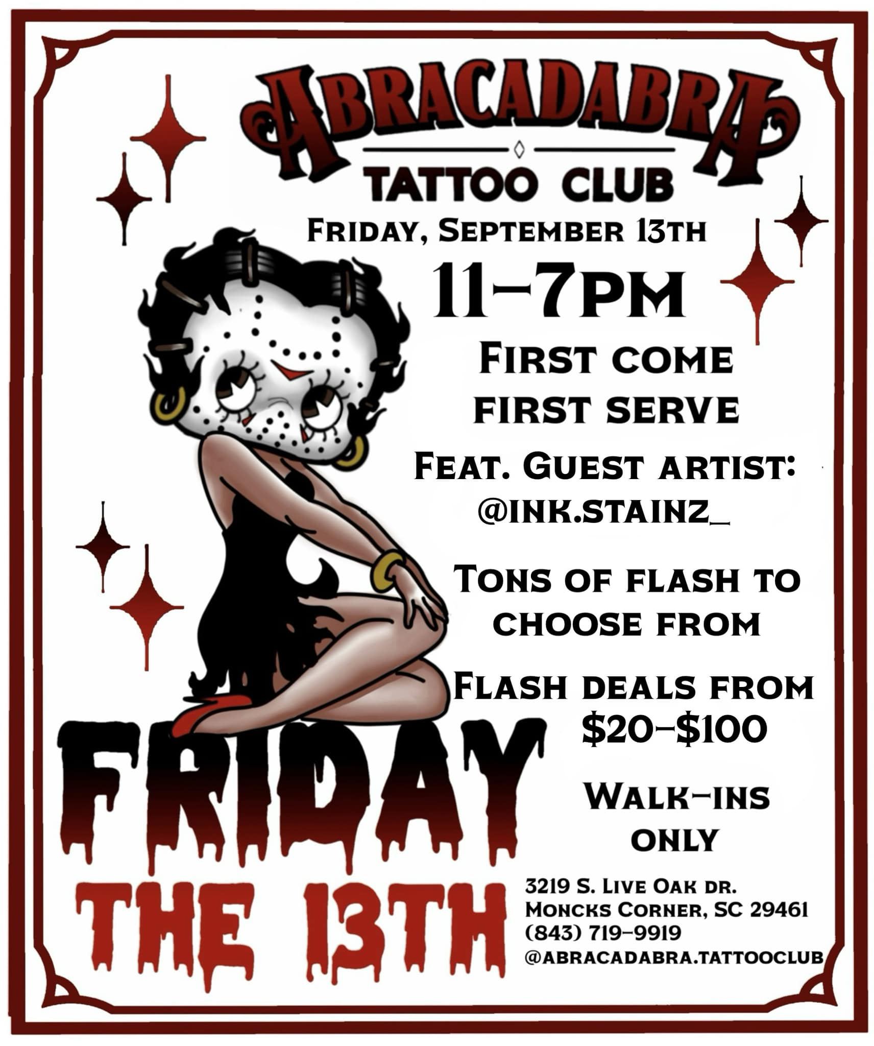 Abracadabra Tattoo Club | Moncks Corner SC