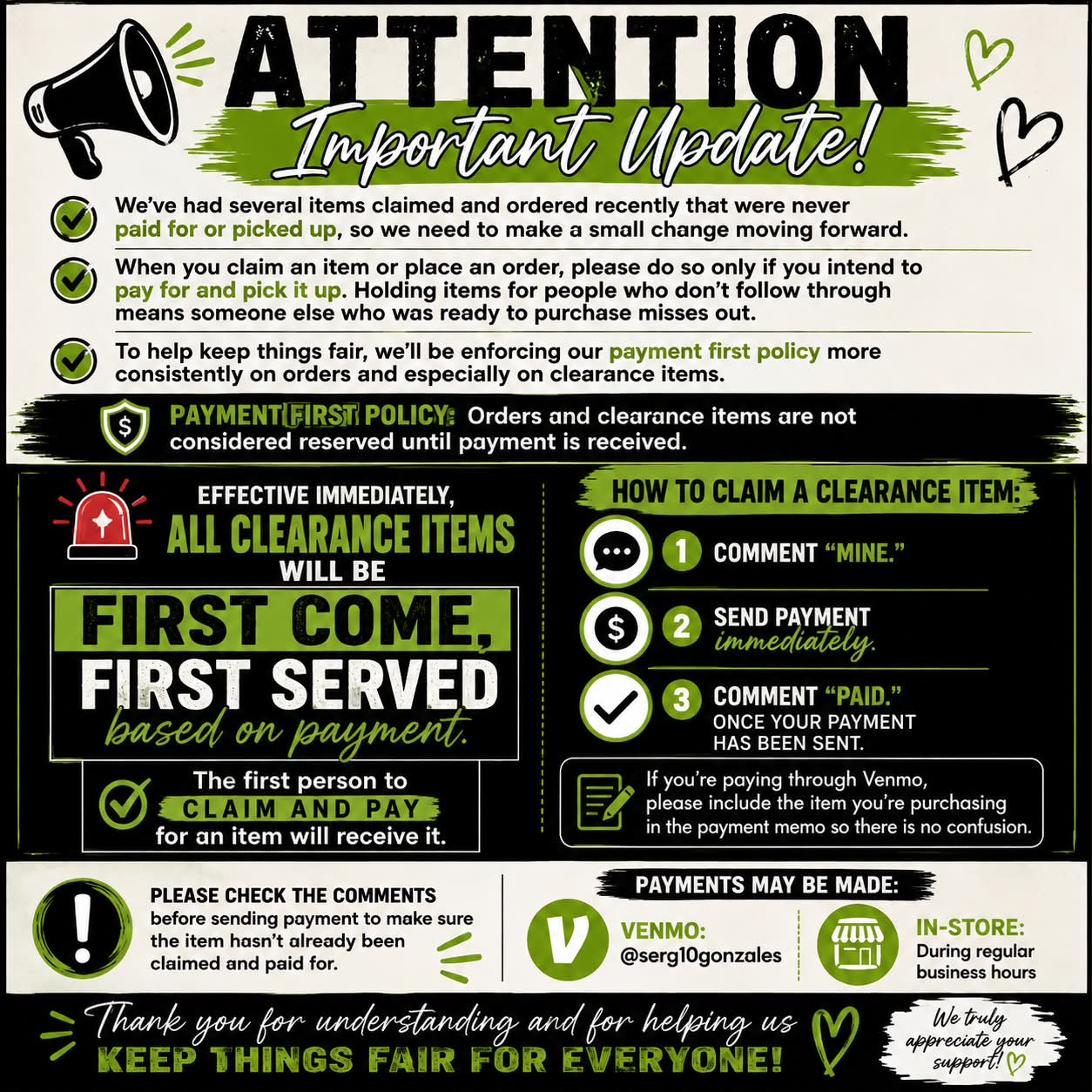 Payment first policy for online orders | Caloocan, Metro Manila
