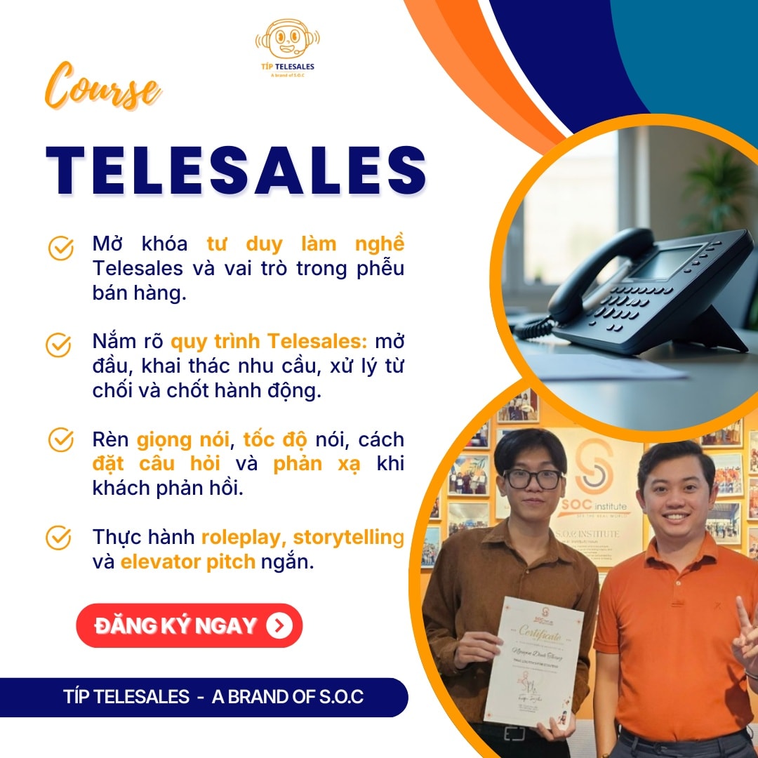 [KHÓA HỌC TELESALES] MỞ... - Típ Telesales - A brand of S.O.C | Facebook