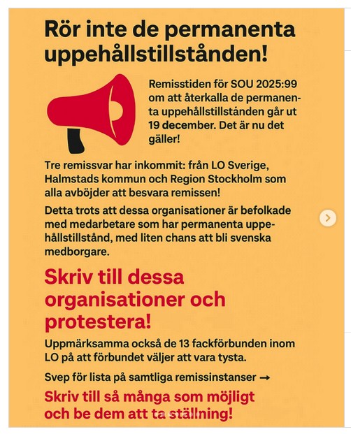 Rör inte det permanenta uppehållstillståndet