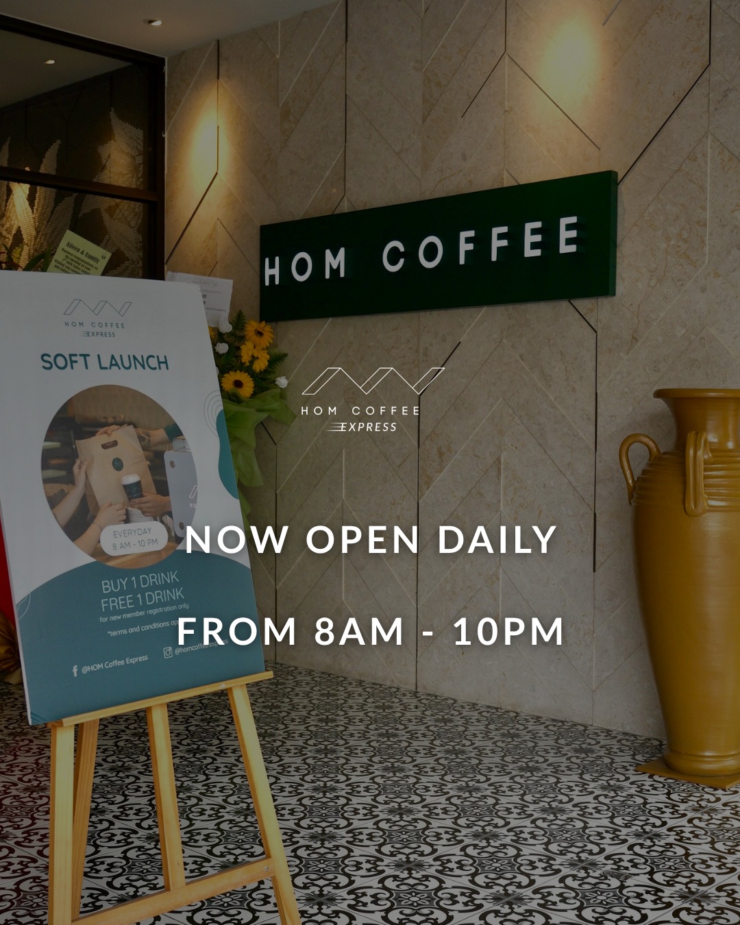 HOM - You’ve seen the logo, now spot us in Taipan 👀☕ HOM Coffee Express ...