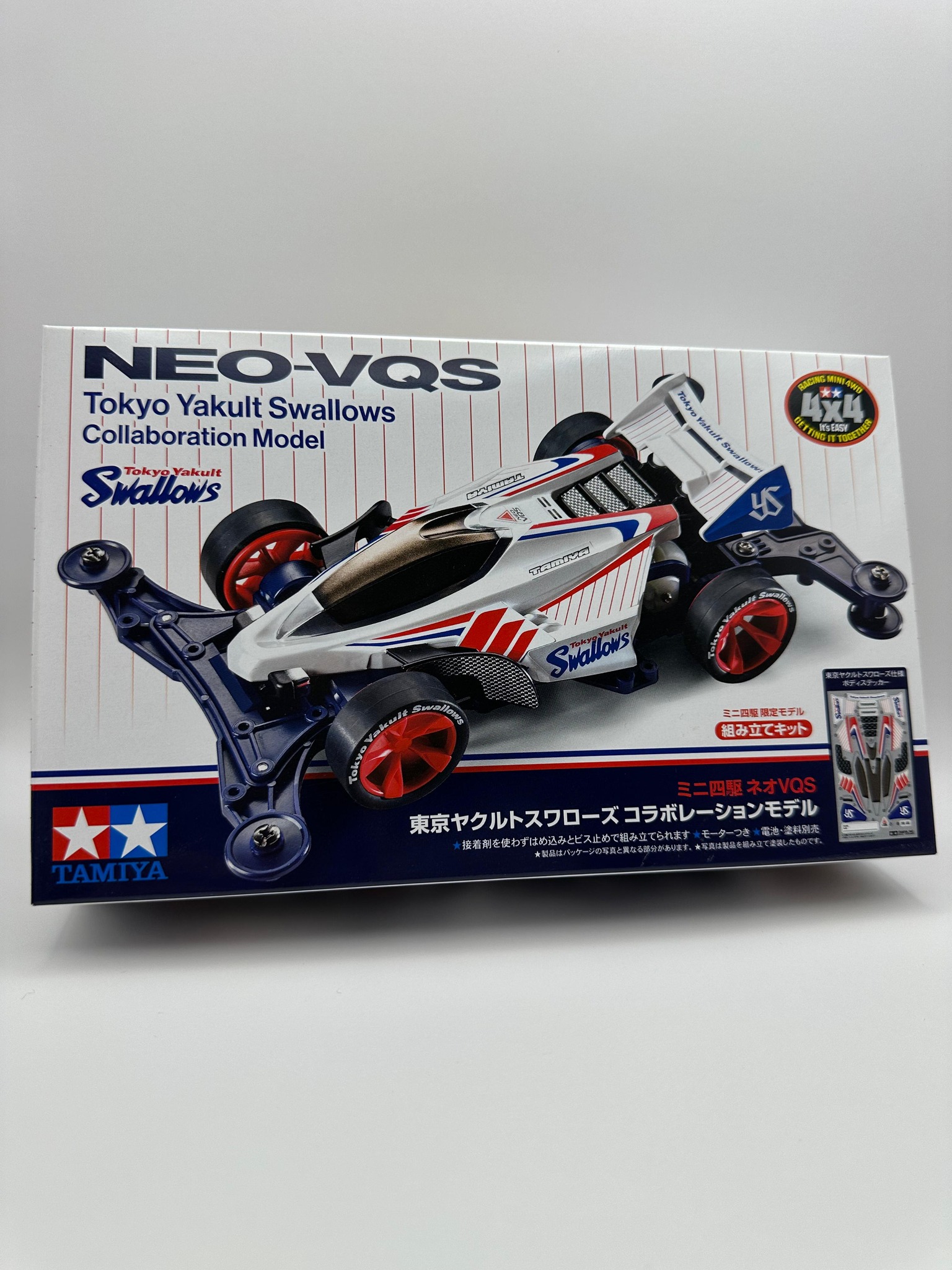 Mini 4WD Tamiya 92447 Neo VQS Tokyo Yakult Swallows Collaboration
