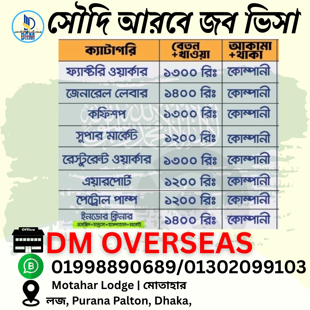 𝓓 & 𝓜 𝓞𝓥𝓔𝓡𝓢𝓔𝓐𝓢 | Dhaka