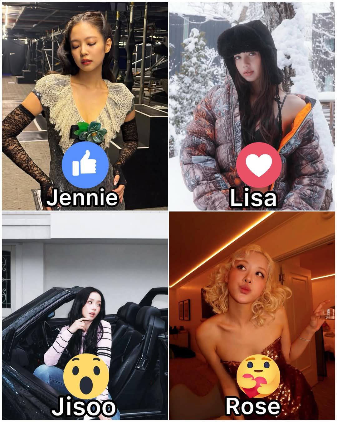 BLACKPINK🖤💗😍 Jennie Lisa Jisoo Rose