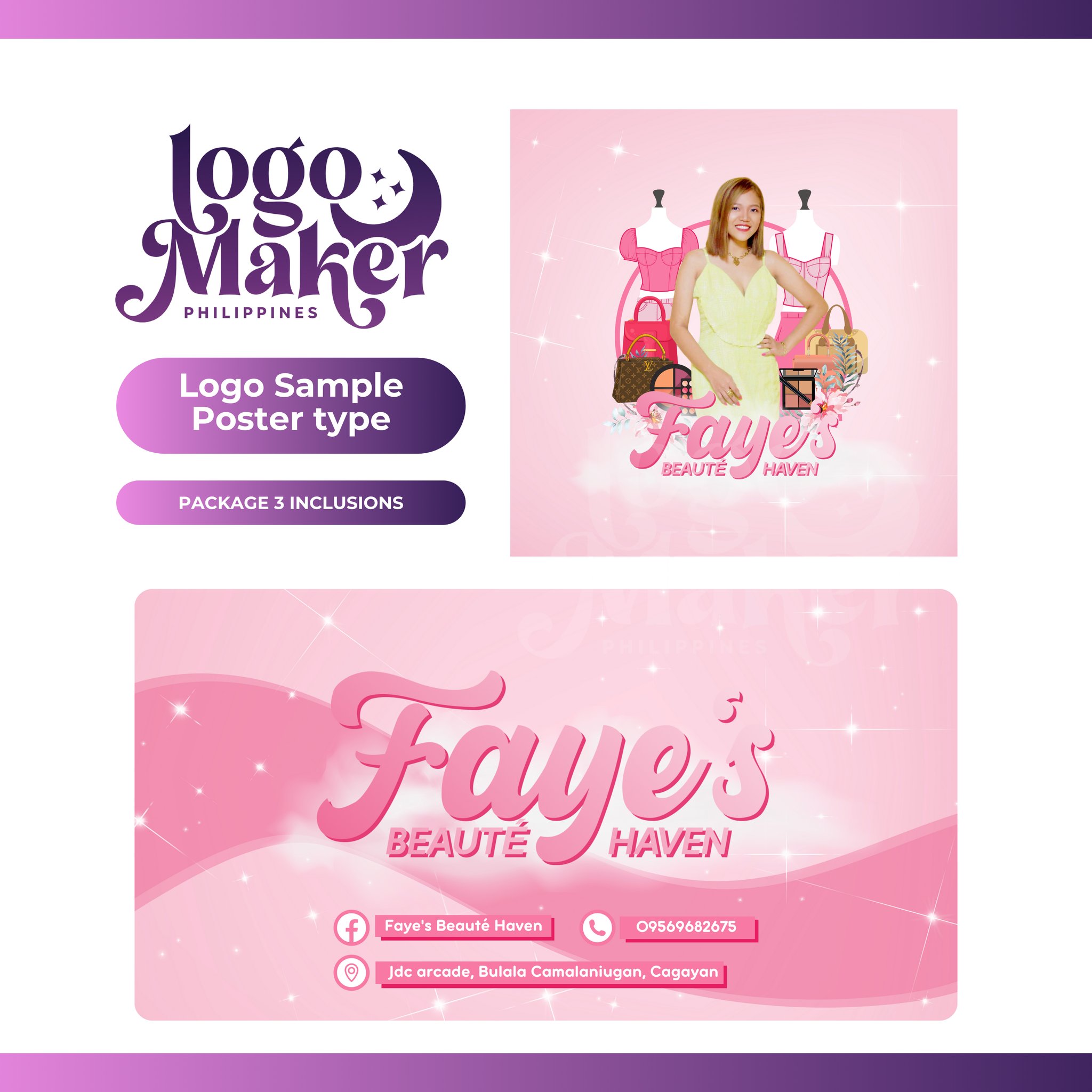 🌸 Here's our Poster Type Logos 🌸 - Logo Maker Philippines