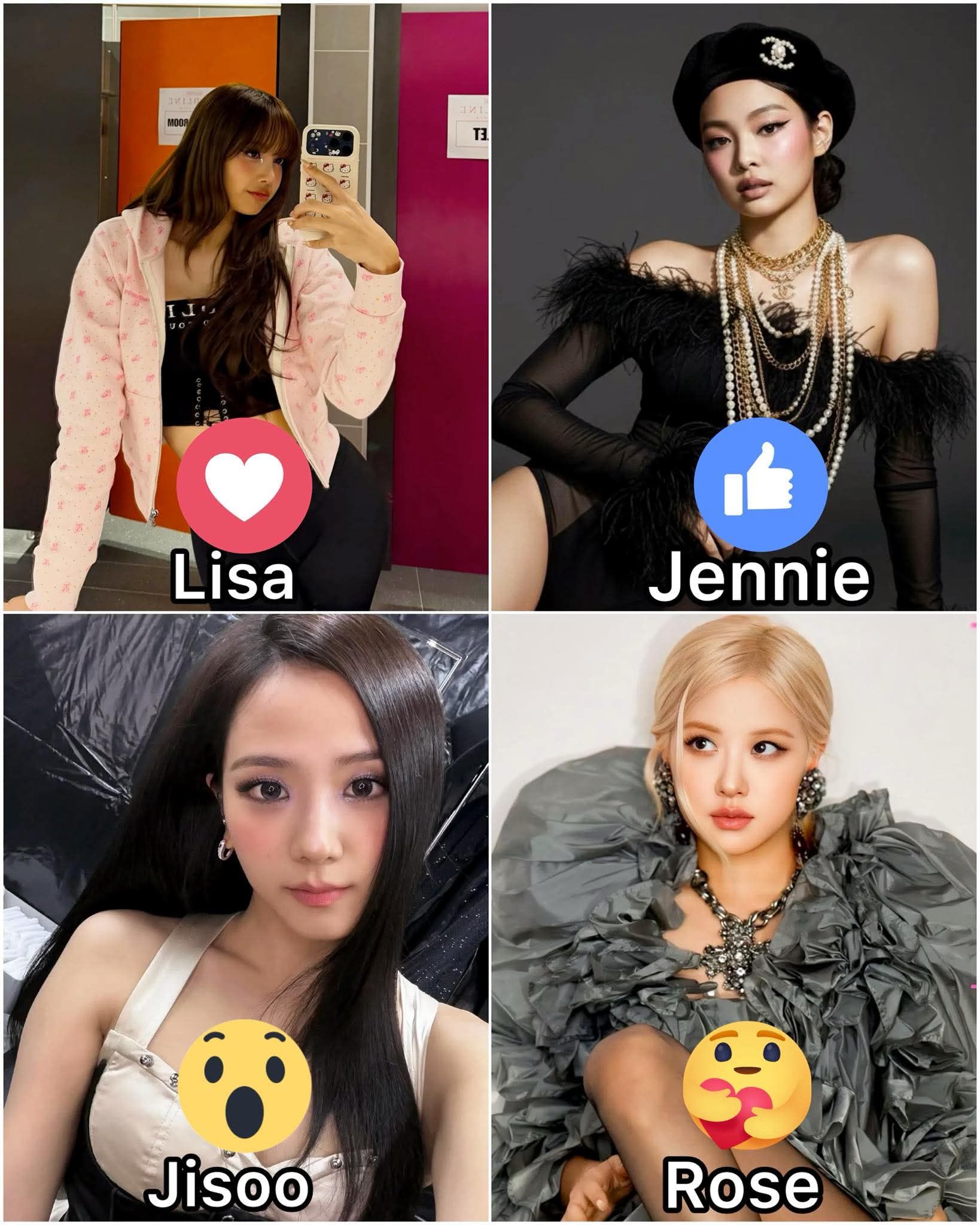 BLACKPINK🖤💗😍 121 TE 4 Lisa 峰 Jennie Jisoo Rose