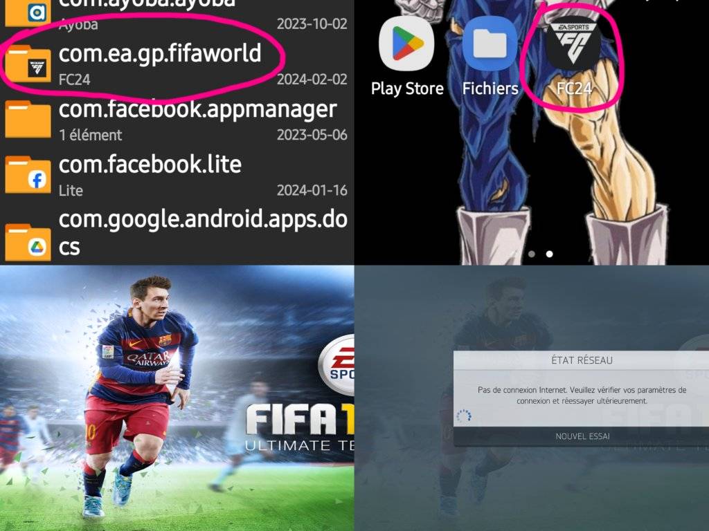 How to set up FIFA 21 with two files on Android