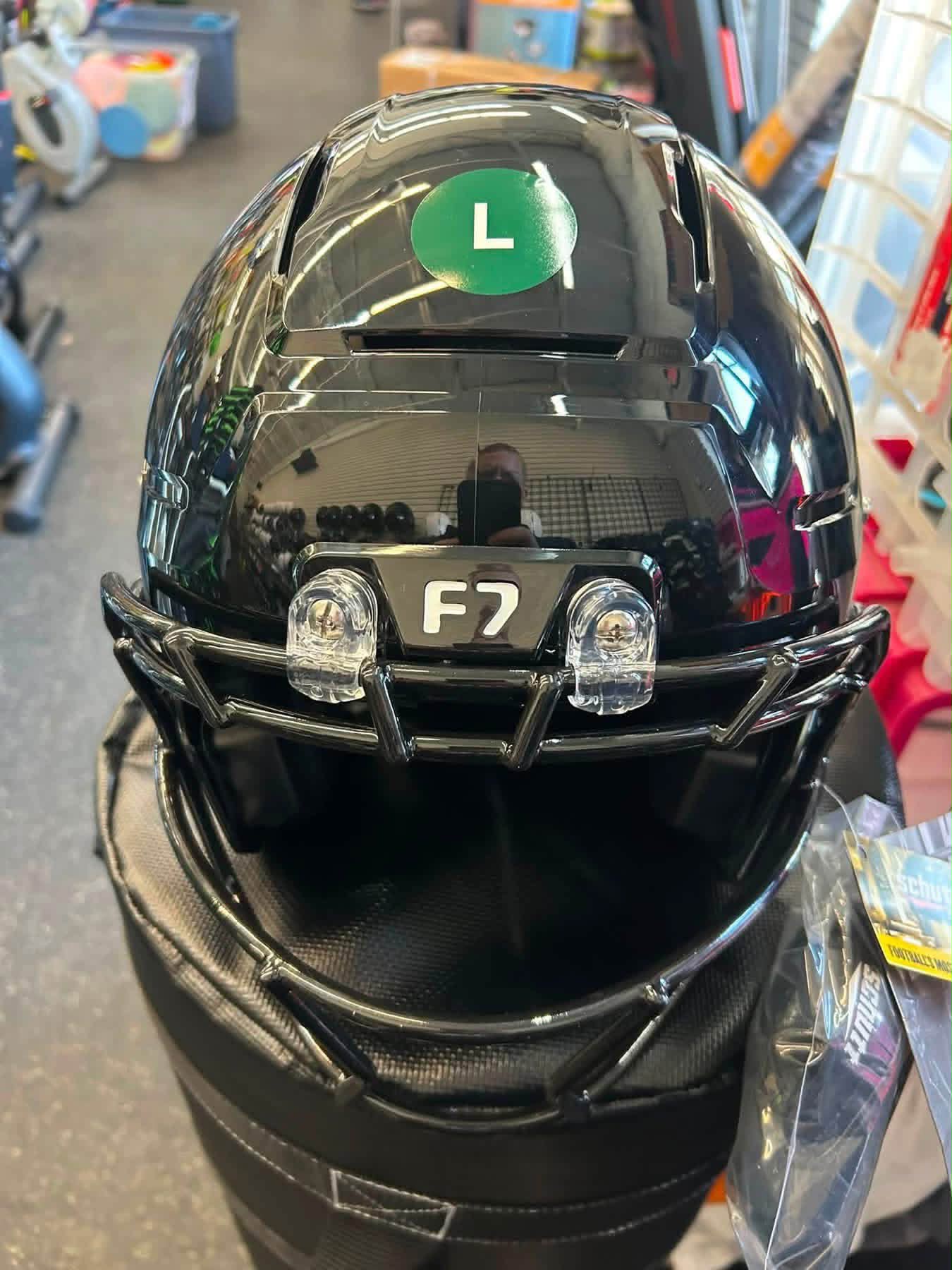 f7 helmet green Schutt VTD Professional Varsity Football Helmet, Facemask Not Included, Dark Green, Small : Sports & Outdoors point hookup is protected behind facemask to reduce friction on impact Internal RFLX 🚨 Available now! The new