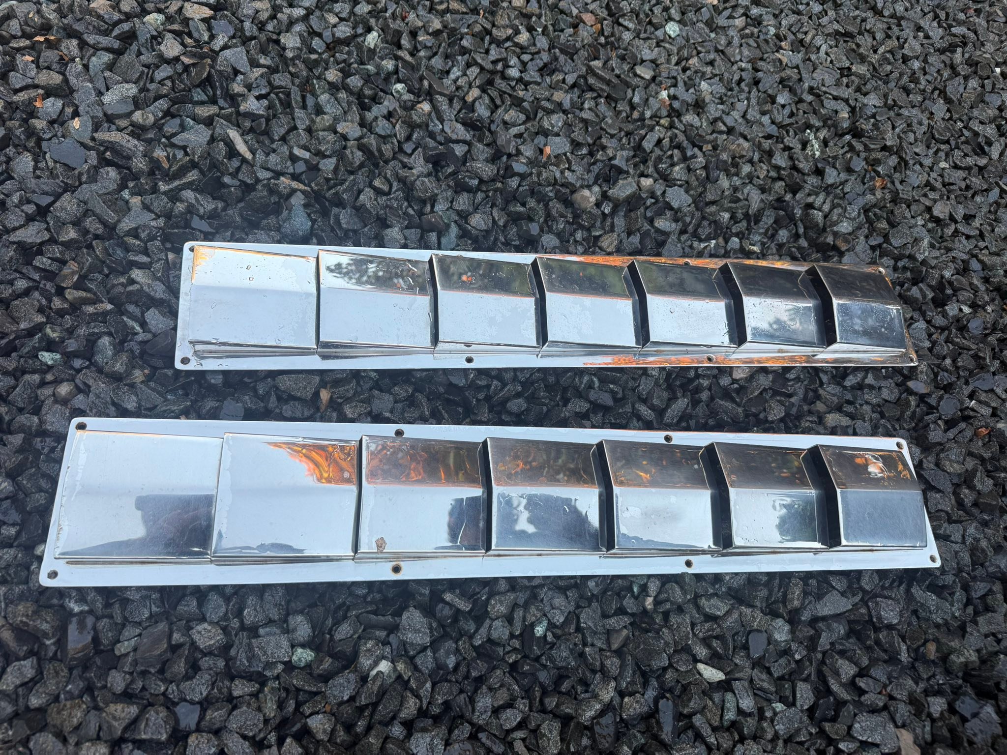 Boat parts for sale including compass and transmission